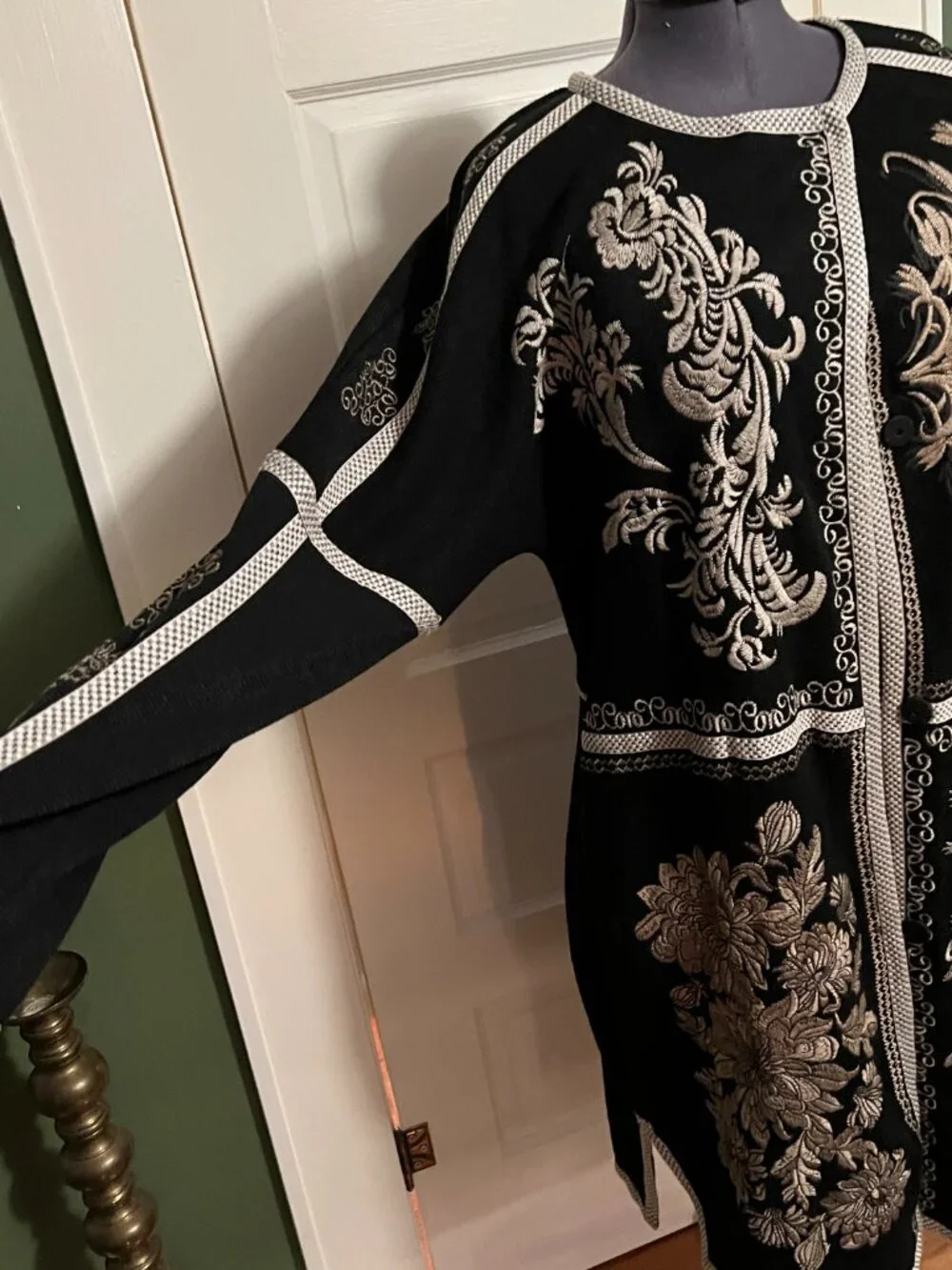 Johnny Was Embroidered Sweater Tunic - Picture 3 of 16